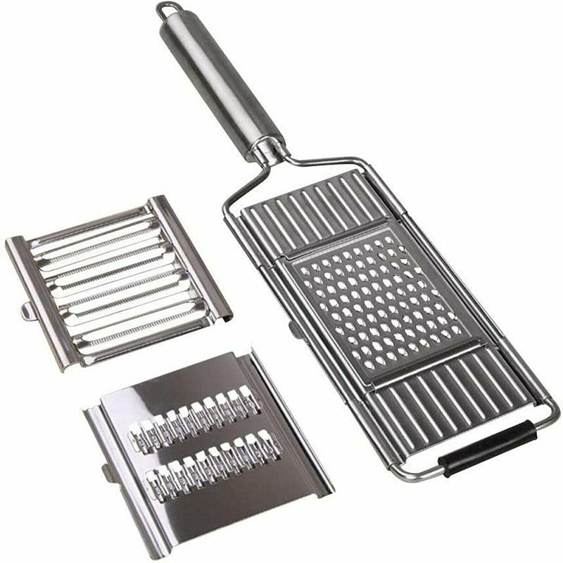 Premium 304 Stainless Steel Vegetable Grater Kit – 3 Blades