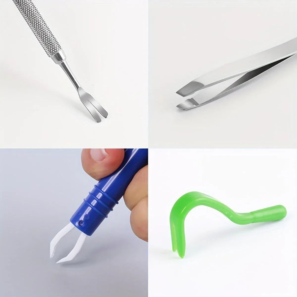Premium 5 Piece Pet Flea & Tick Removal Tool Set with Carry Pouch