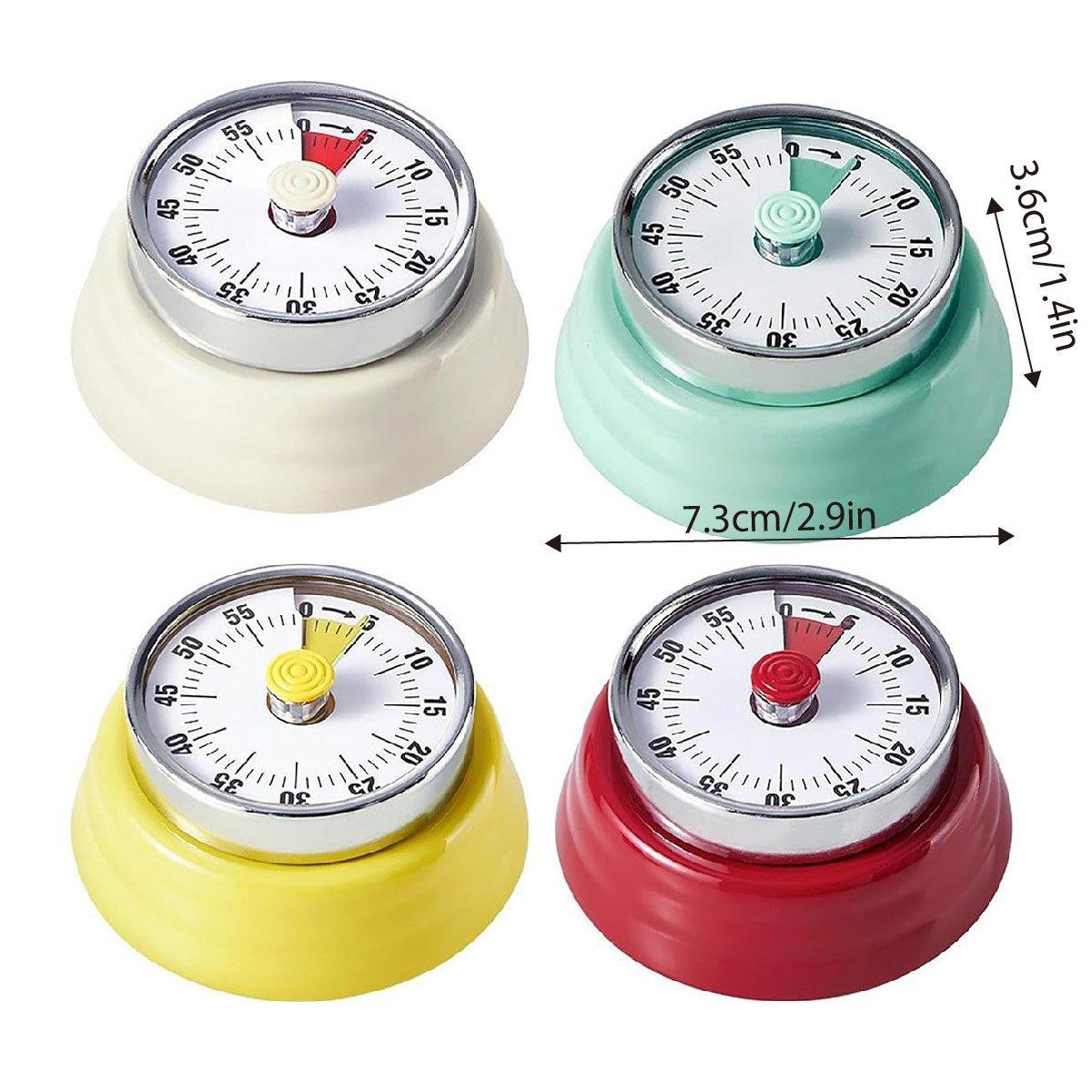 Premium Green 60 Minute Magnetic Visual Analog Kitchen Timer