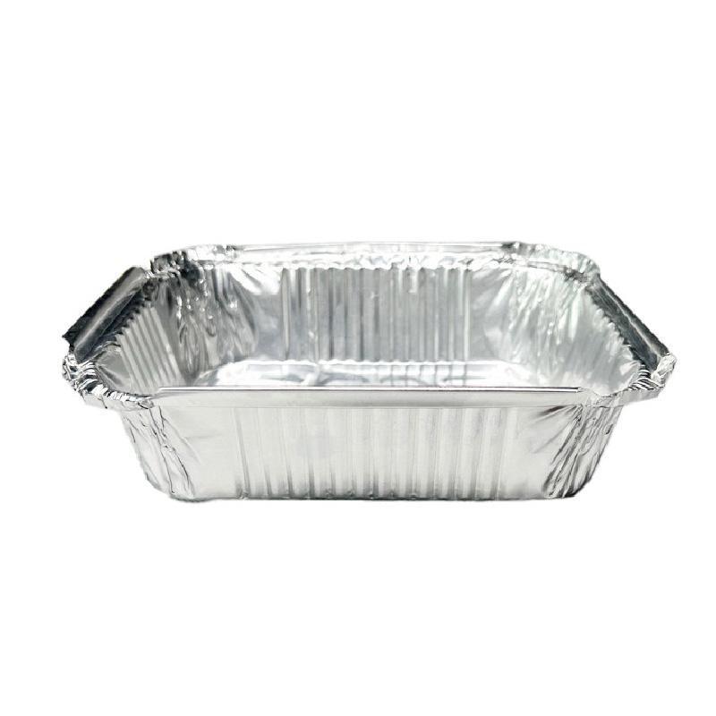 125PCS Disposable Quadrate Tin Foil Pans Oven Grill Safe Non-Stick Baking Trays - 125pcs-600ml - SuperSaverAU - view 7