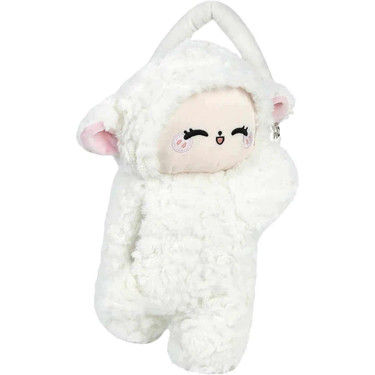 Premium Plush Sheep Hanging Car Tissue Box Holder