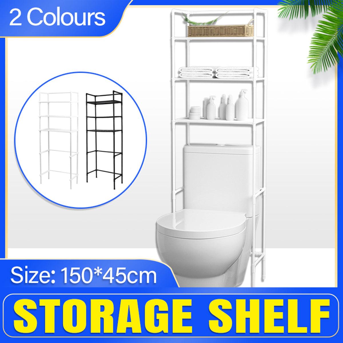 Premium Over Toilet Bathroom Storage Rack – Black