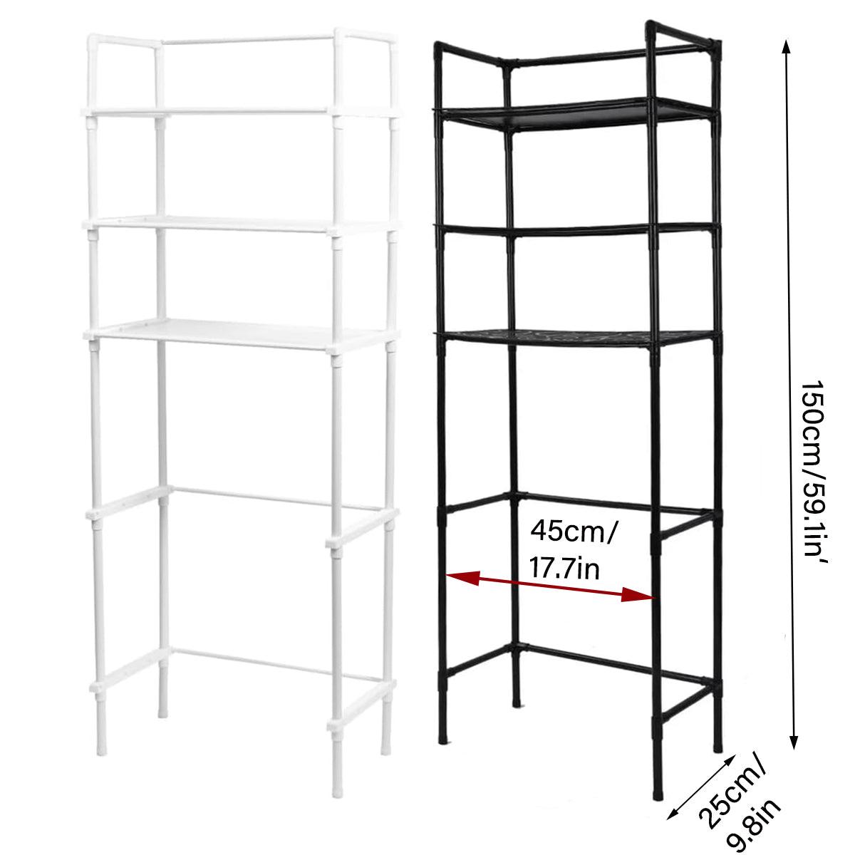 Premium Over Toilet Bathroom Storage Rack – Black