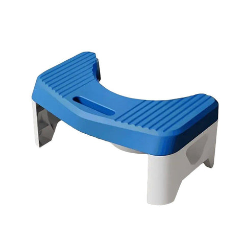 Premium Thickened Toilet Squatting Stool – Blue 150kg Capacity