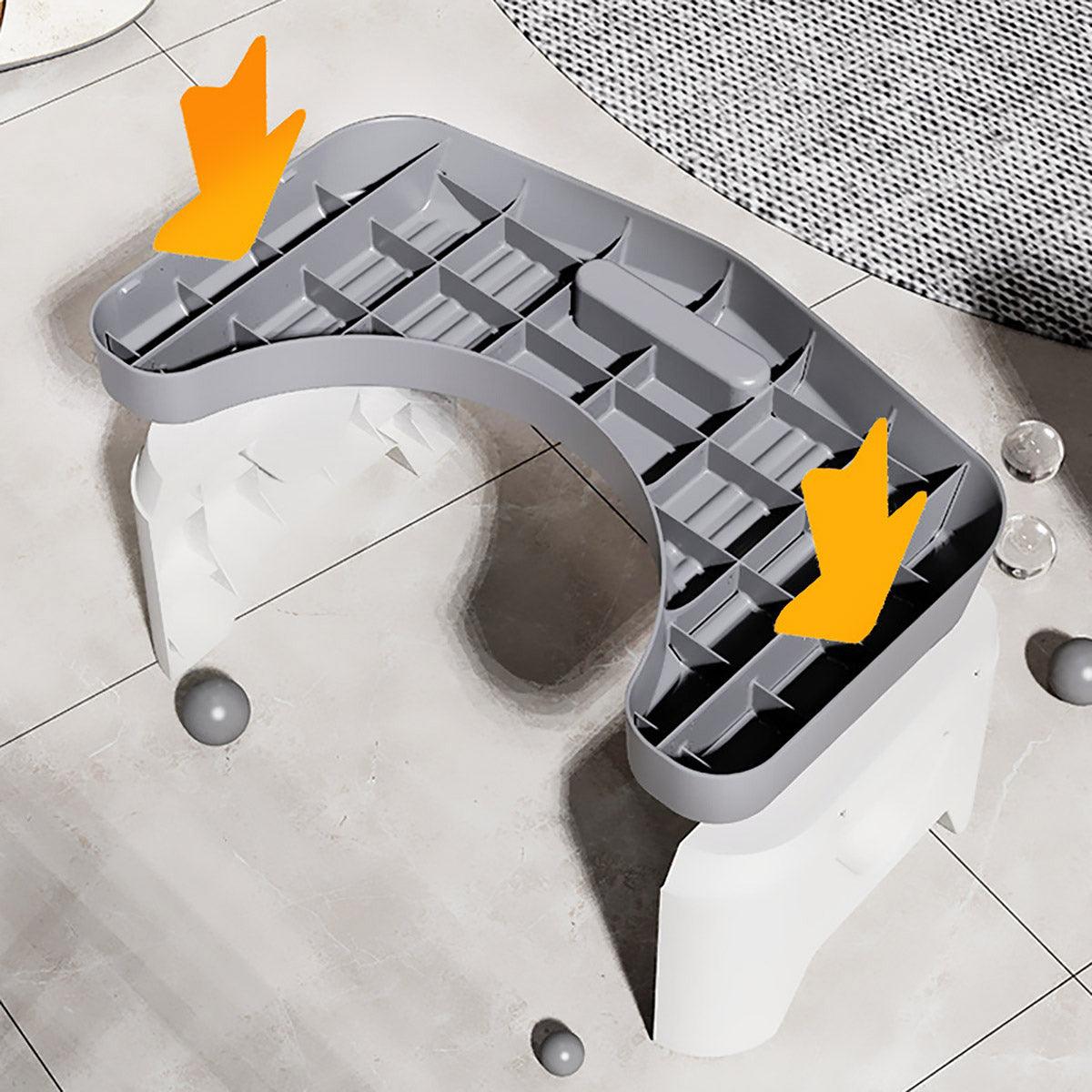 Premium Thickened Toilet Squatting Stool – Grey 150kg Capacity