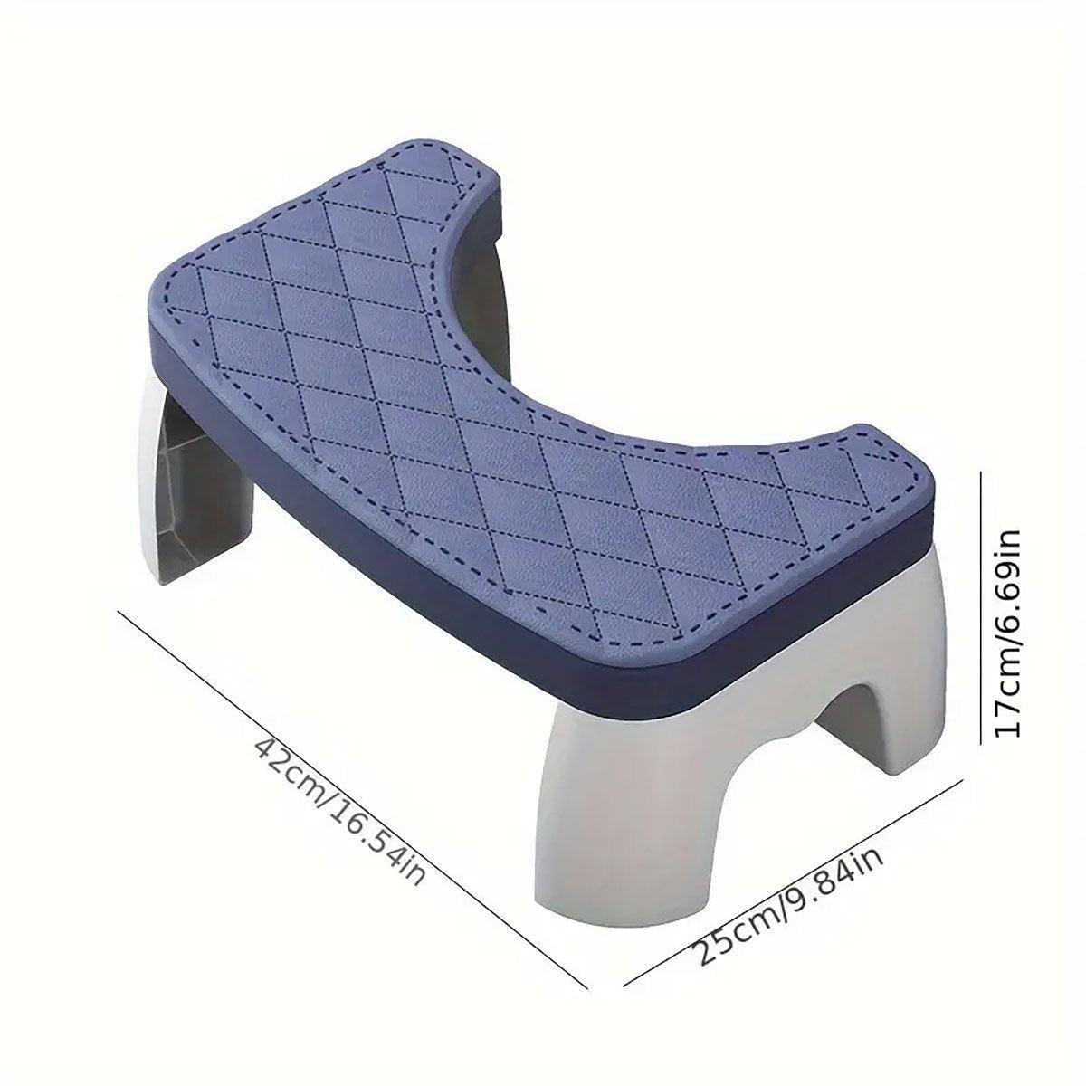 Premium Anti-Slip Toilet Footstool – White Ergonomic Support