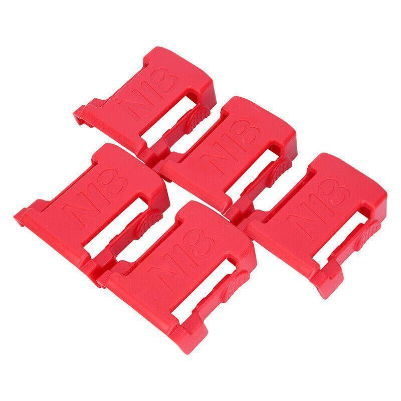Set of 5 Milwaukee M18 Battery Mount Holders - Durable ABS Plastic - SuperSaverAU - view 6