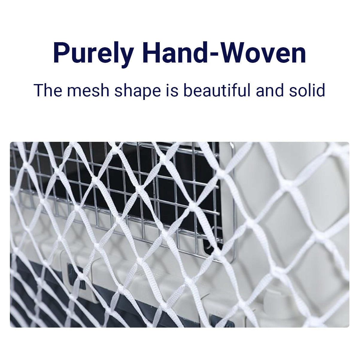 Premium Pet Carrier Net Bag with Mesh Cover - 67 x 52 x 51cm