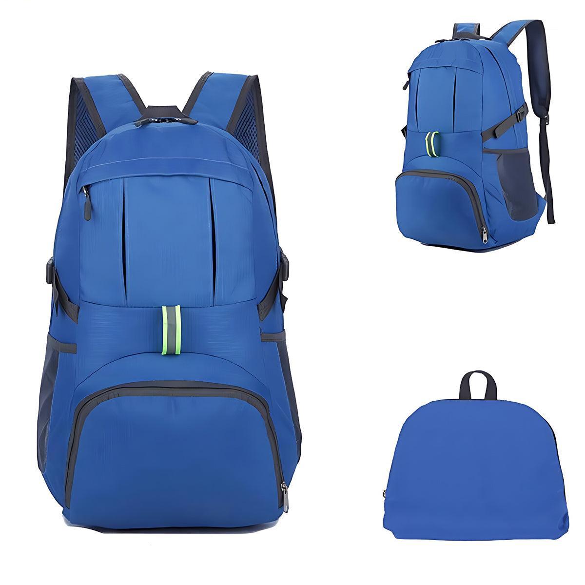 35L Light Foldable Outdoor Sports Backpack Camping Hiking Travel Bag - Blue - SuperSaverAU - view 5
