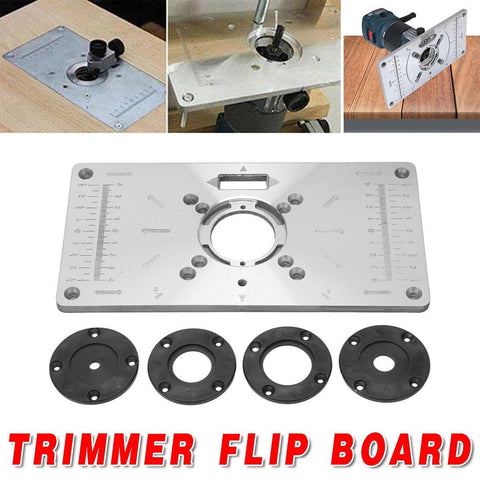 Aluminium Router Table Flip Board Insert for Trimming Machines - SuperSaverAU - view 1
