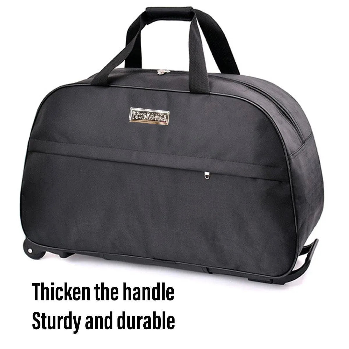 Premium Wheeled Travel Duffle Trolley Bag – Brown 20 Inch