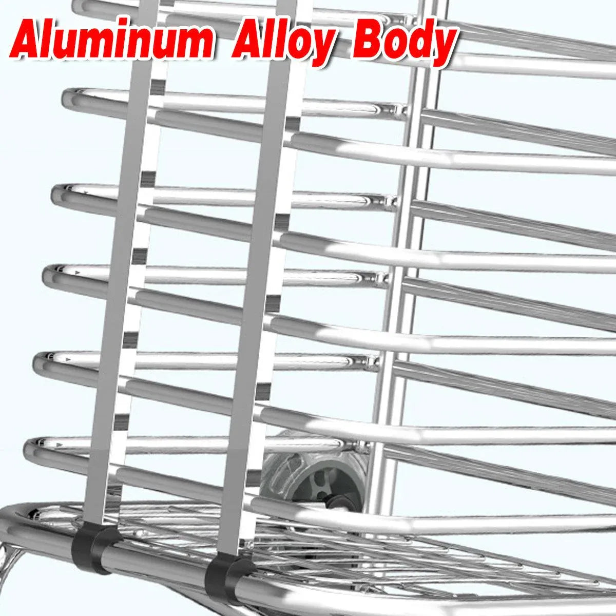 Premium Folding Shopping Trolley – Purple 8 Wheels