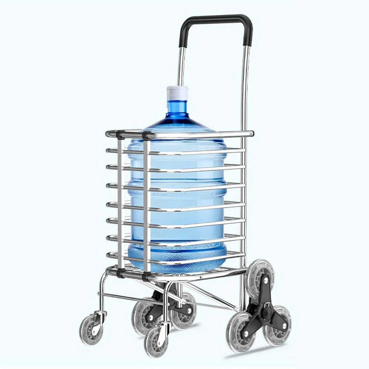 Premium Folding Shopping Trolley – Purple 8 Wheels