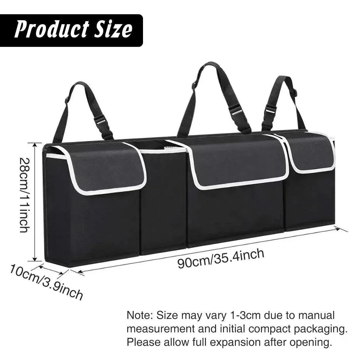 Premium Car Trunk Seatback Storage Bag Organiser