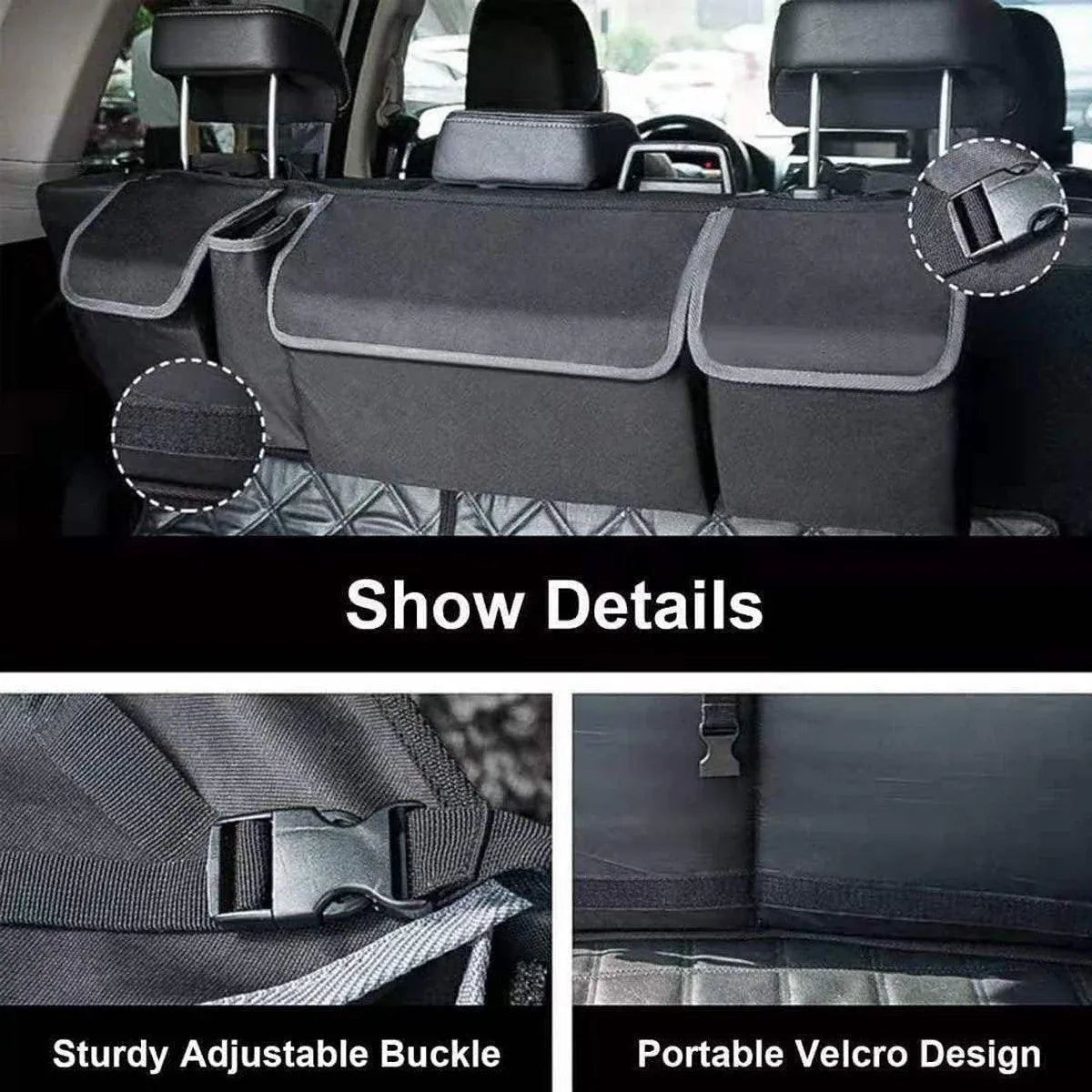 Premium Car Trunk Seatback Storage Bag Organiser