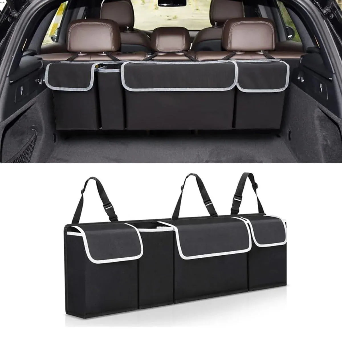 Premium Car Trunk Seatback Storage Bag Organiser
