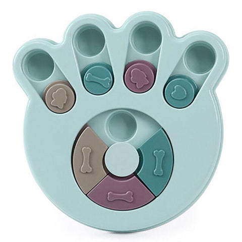 Premium Blue Claw Dog Treat Dispenser Puzzle Toy