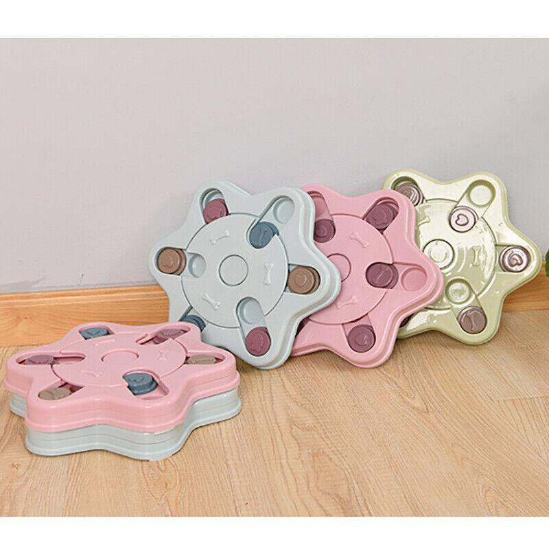 Premium Pink Claw Dog Treat Dispenser Puzzle Toy