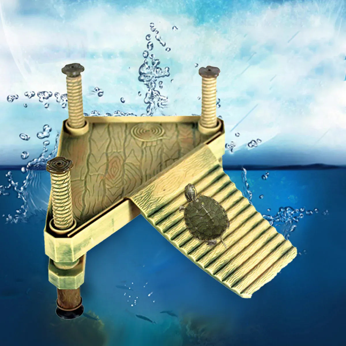 Premium Floating Turtle Basking Platform with Ramp