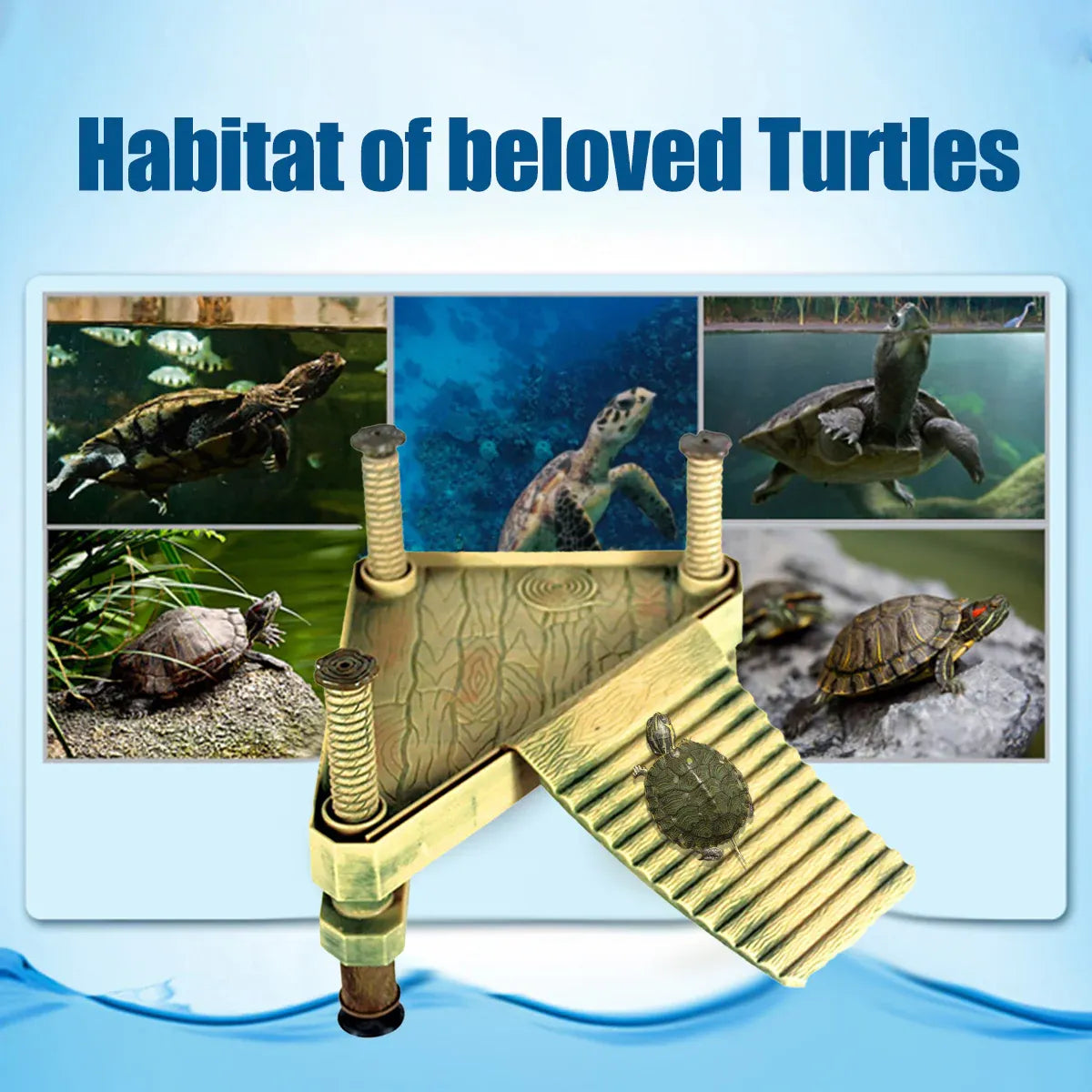 Premium Floating Turtle Basking Platform with Ramp