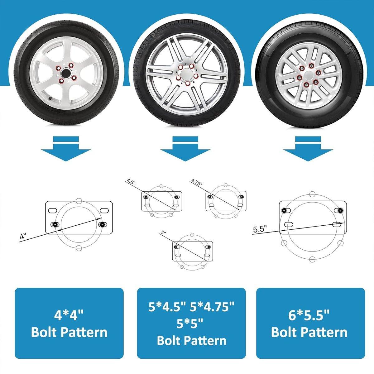 Premium Heavy Duty Universal Steel Spare Tyre Carrier Mount 150lbs
