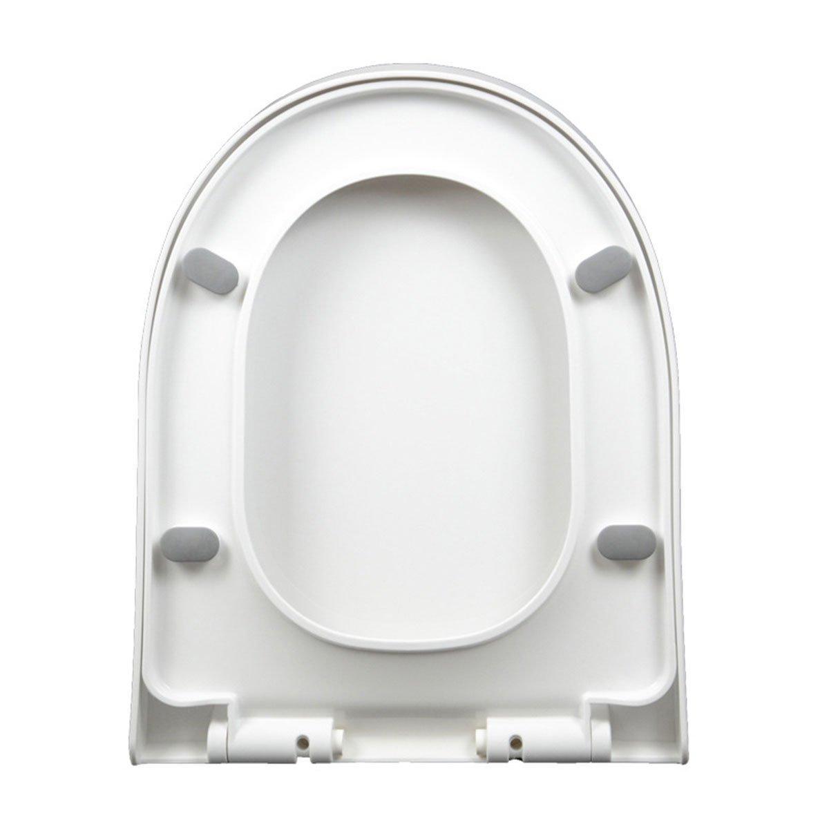 Premium Universal Soft-Close Toilet Seat Cover – White