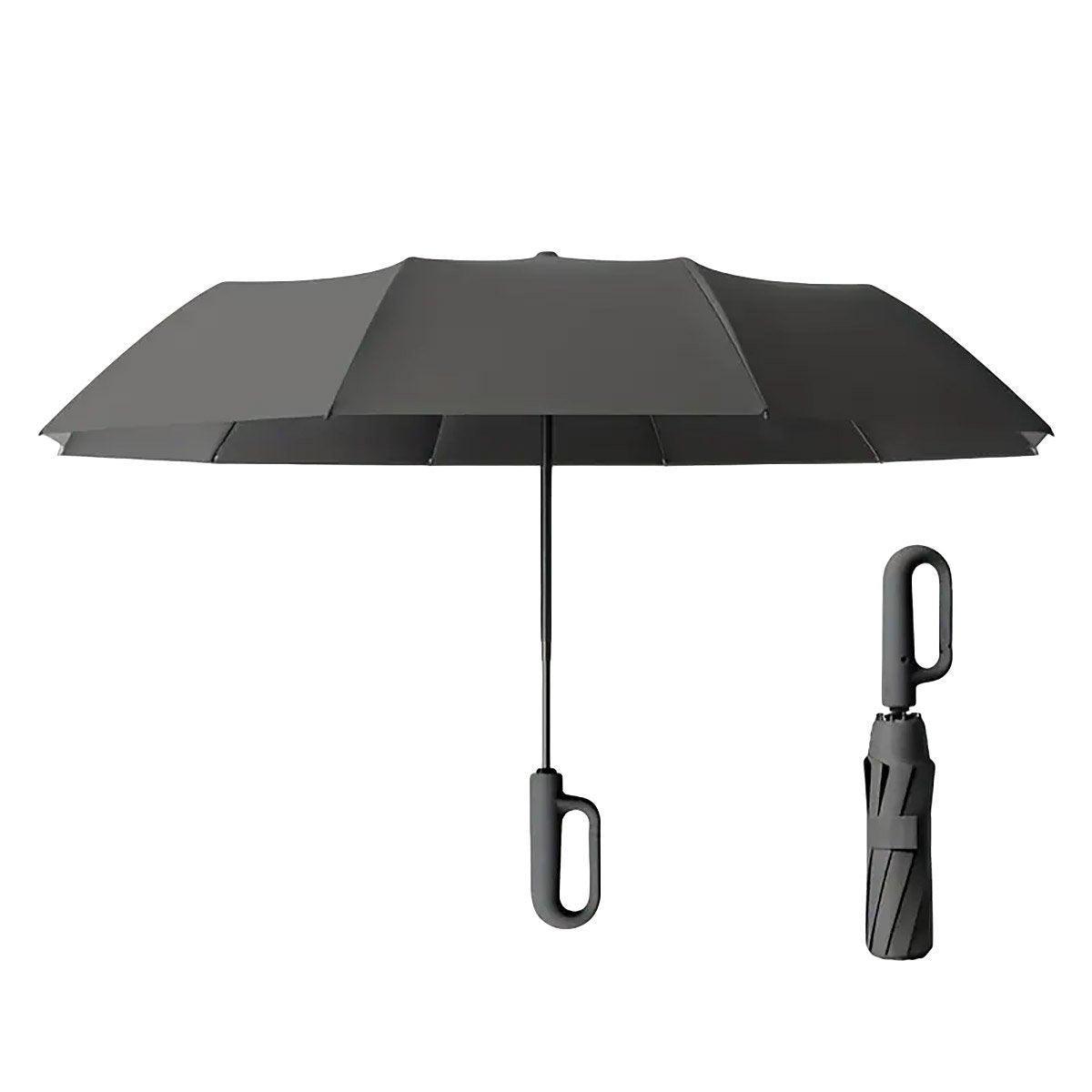Automatic Folding UV Protection Umbrella - 124 cm, Windproof, Waterproof, Blue - SuperSaverAU - view 4