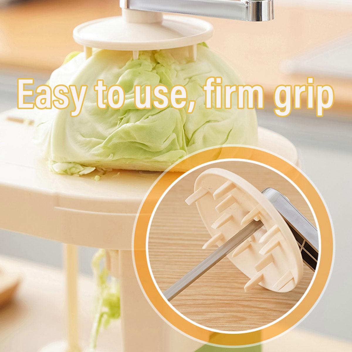 Premium Hand Crank Vegetable Cutter – Stainless Steel Blades