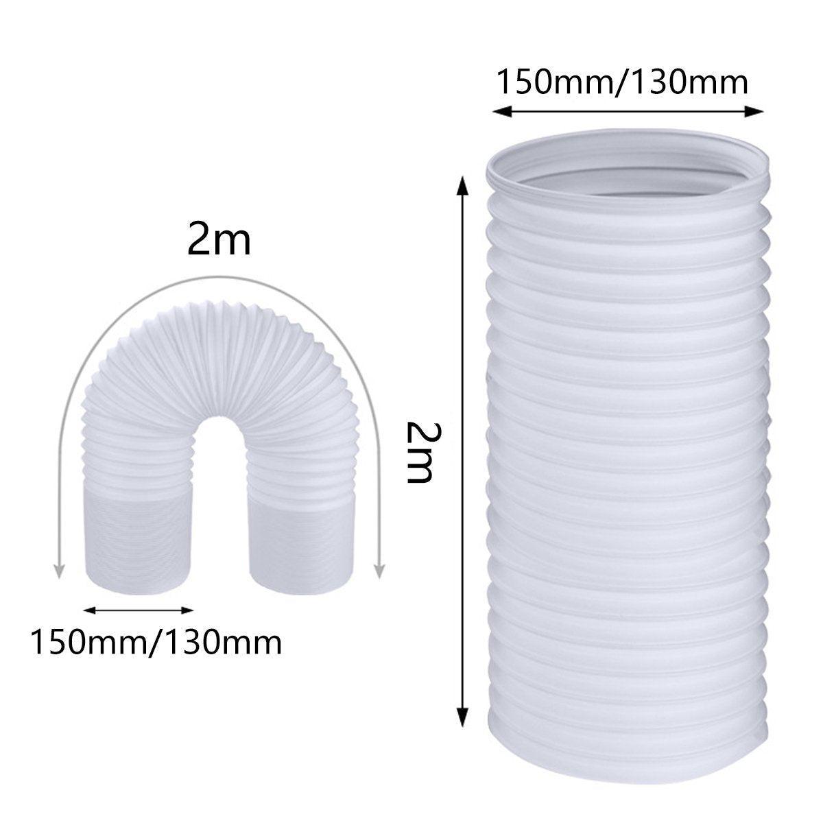 Premium White Portable Air Conditioner Exhaust Hose 2m x 15cm