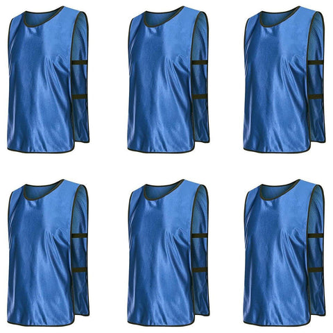 Premium Breathable Polyester Sports Training Bib for Team Practice - Dark Blue, M
