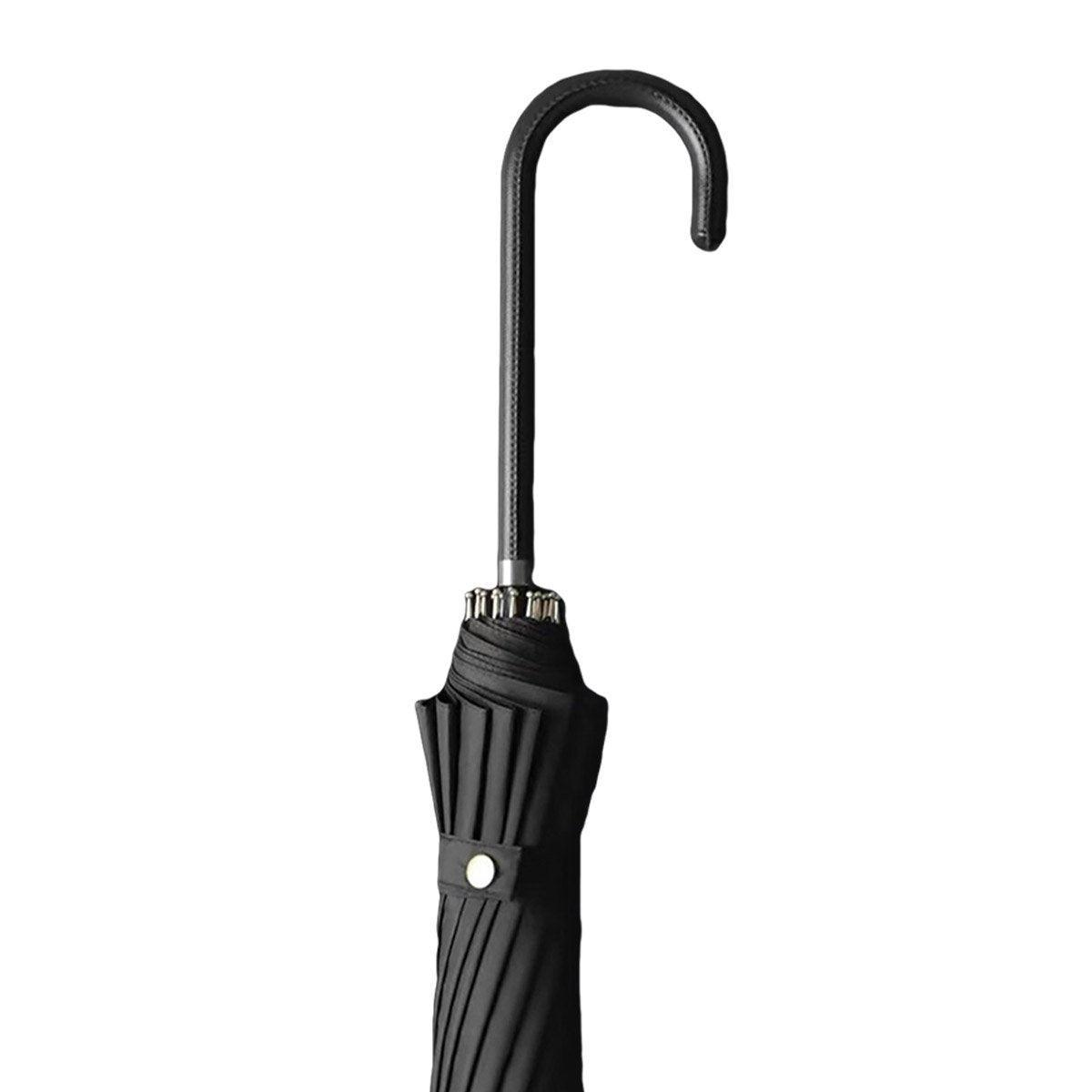 Premium Large 16-Bone Automatic Umbrella – Beige UPF50+