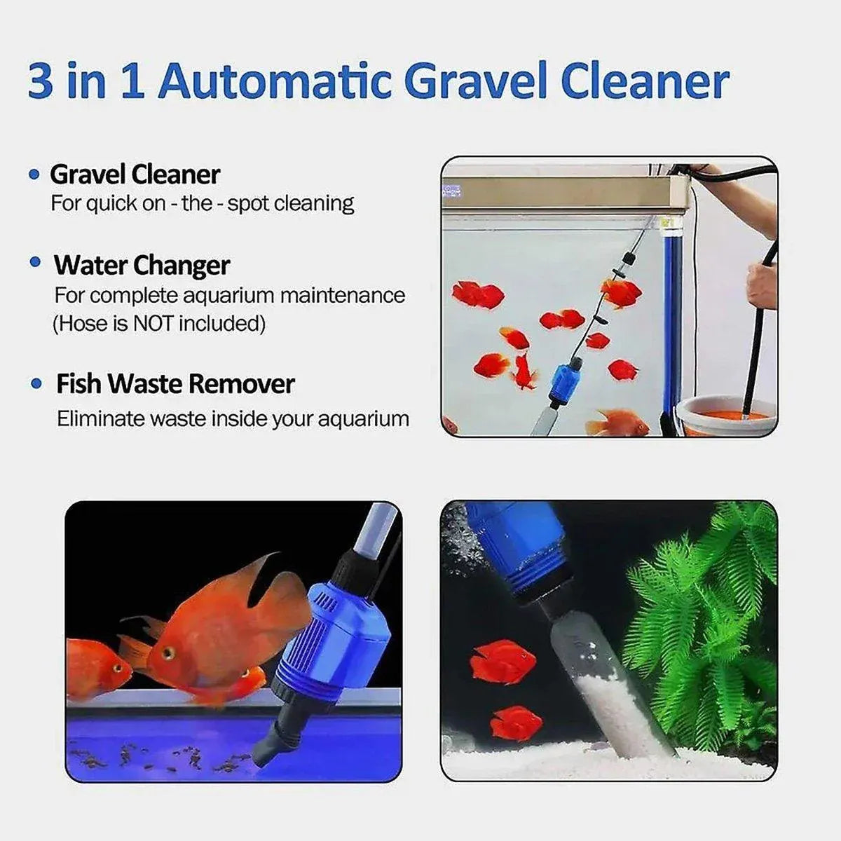 Premium Aquarium Water Changer Suction Pump 32W IPX8
