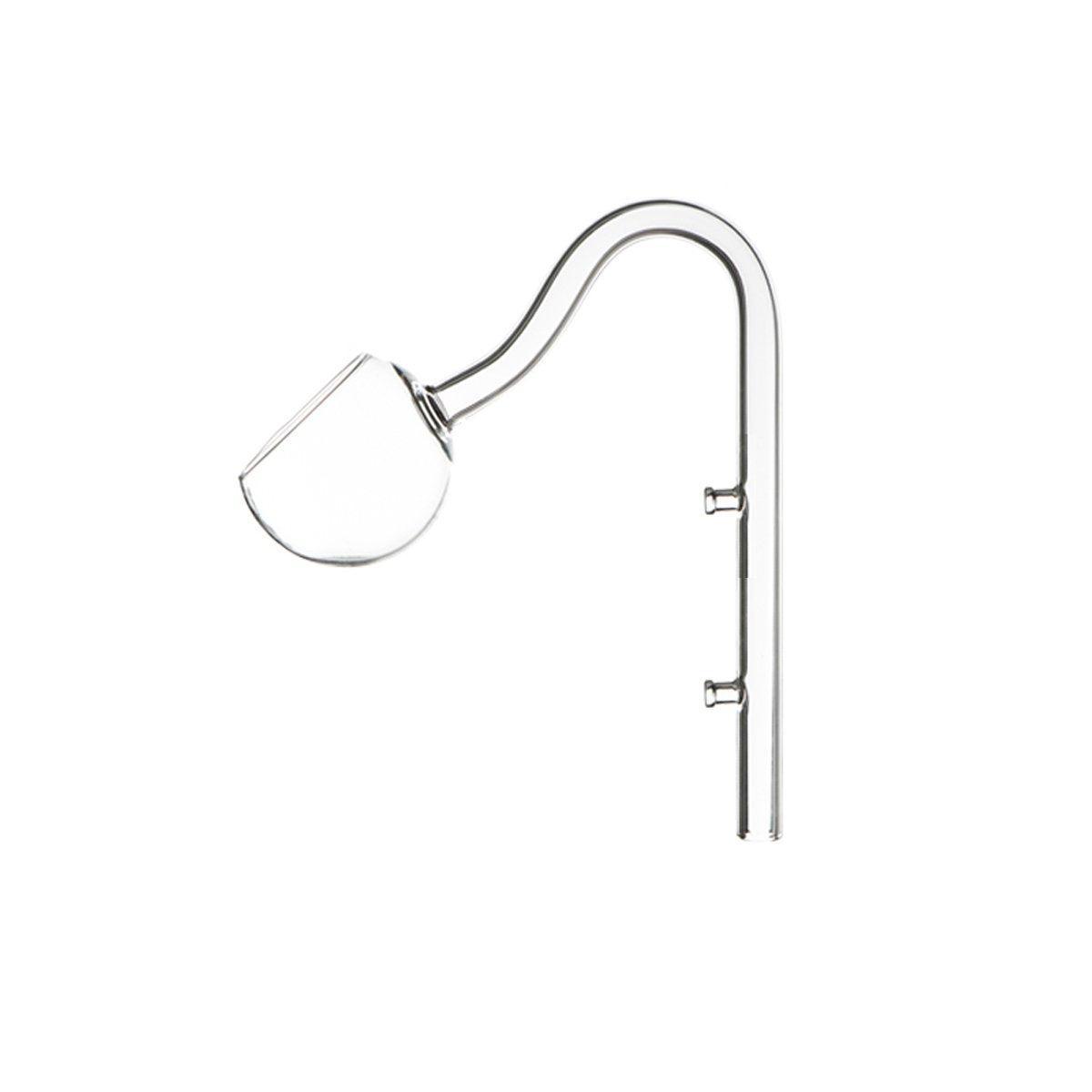 Premium 16mm Aquarium Glass Lily Inlet Pipe with Plant Holder