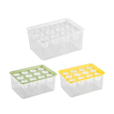 Transparent Rectangular Aquarium 12Hole Lid Portable Hydroponic Plant Fish Tank - Green - SuperSaverAU - view 1
