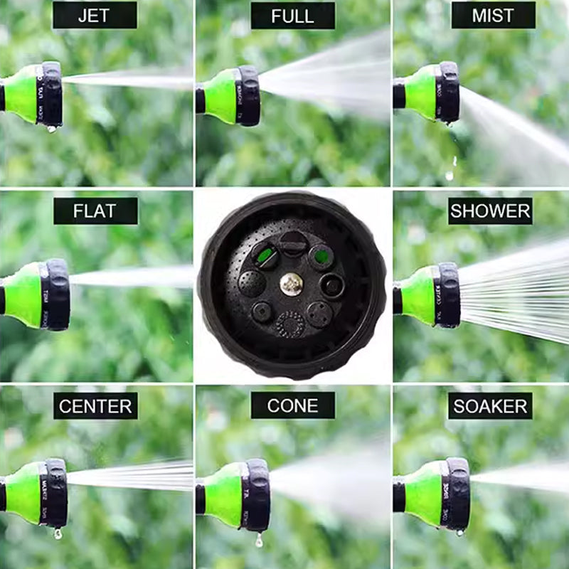 Premium 8-Mode Garden Hose Foam Sprayer Nozzle – Yellow