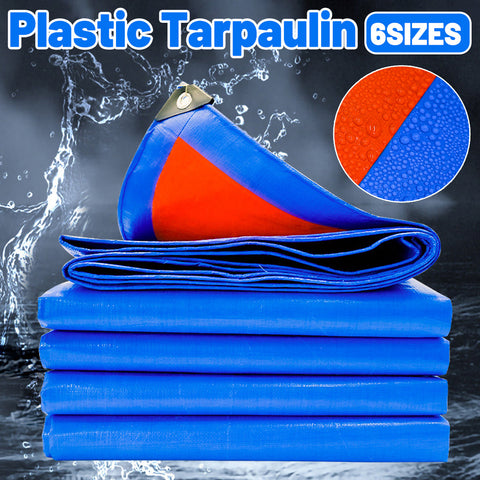 Premium Heavy Duty Waterproof Plastic Tarp Cover – Blue 2 x 3m