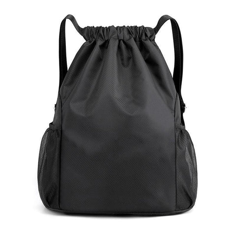 Premium Waterproof Sports Backpack – Black with Shoe Compartment