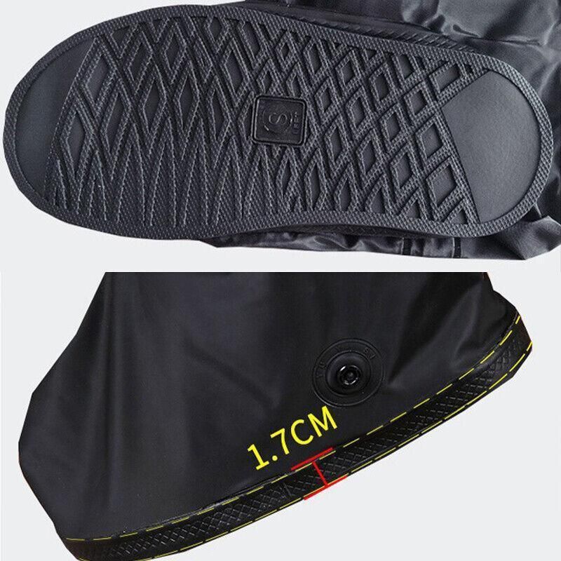 Premium XL Waterproof Reusable Anti Slip Rain Shoe Covers