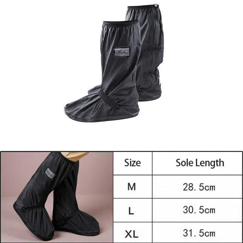 Premium M Waterproof Reusable Anti Slip Rain Shoe Covers