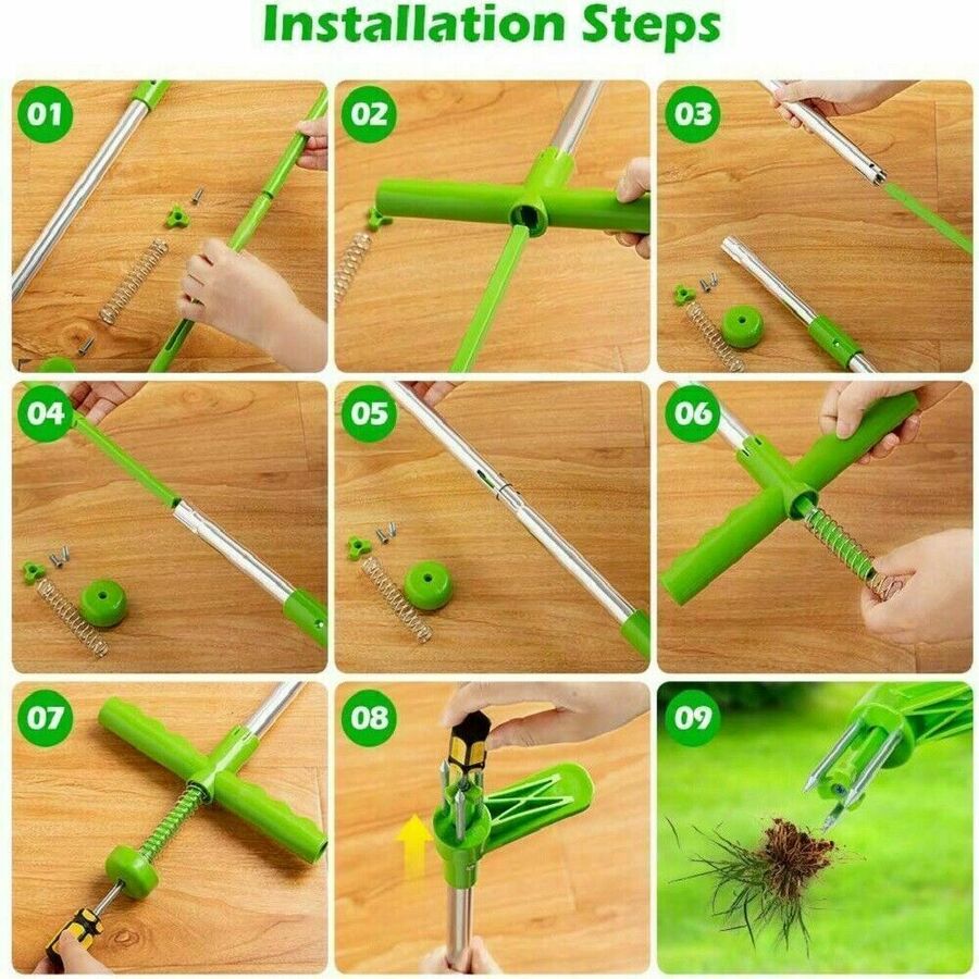 Premium Garden Weed Puller – Stainless Steel Claws