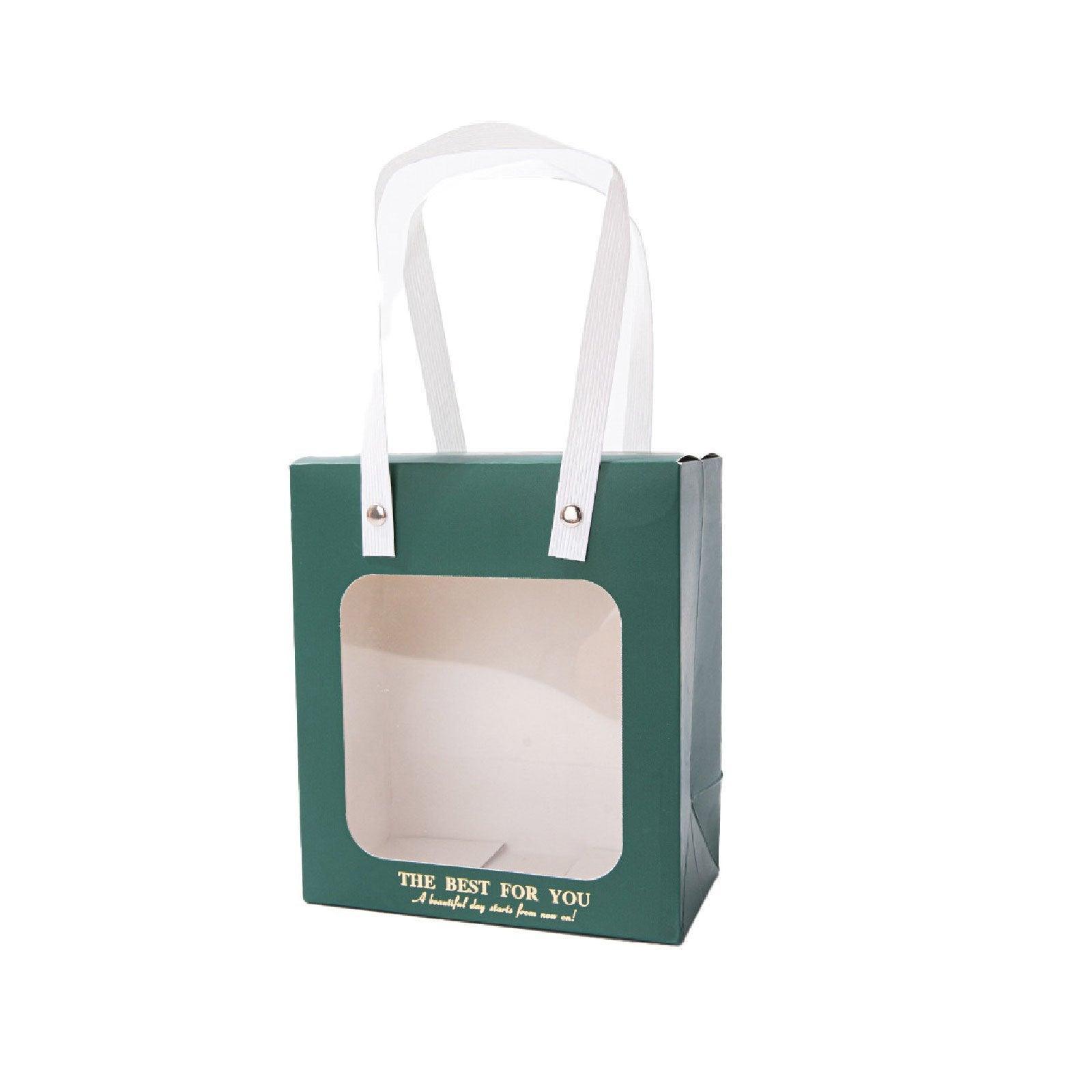 20pcs Translucent Gift Bags Packaging Tote Birthday Party Favors Candy Bags - Beige-M Size - SuperSaverAU - view 8