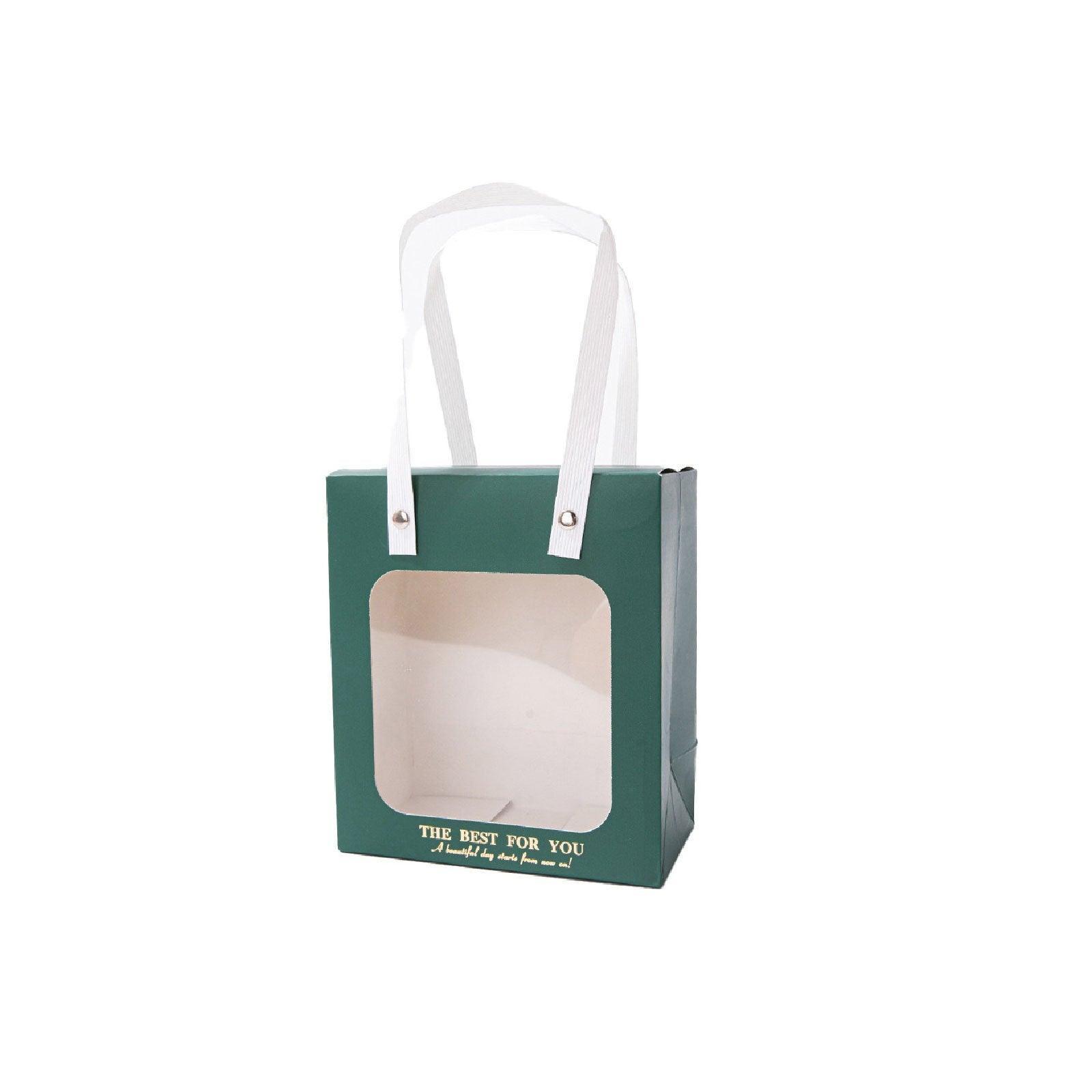 20pcs Translucent Gift Bags Packaging Tote Birthday Party Favors Candy Bags - Green-S Size - SuperSaverAU - view 10