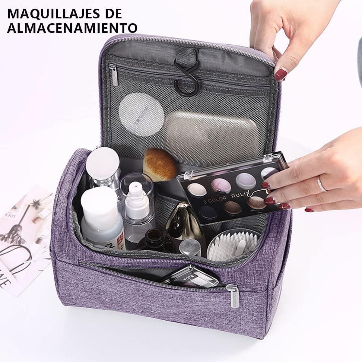 Premium Women's Wine Red Large Travel Makeup Case Toiletry Organiser 24.5x17.5x13cm