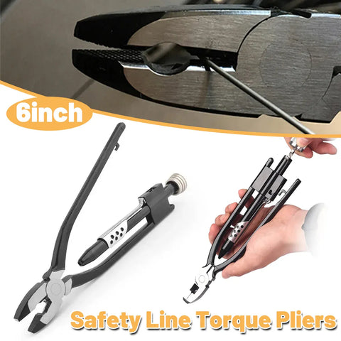 Premium 6 Inch Lock Wire Twisting Pliers with One-Way Mechanism