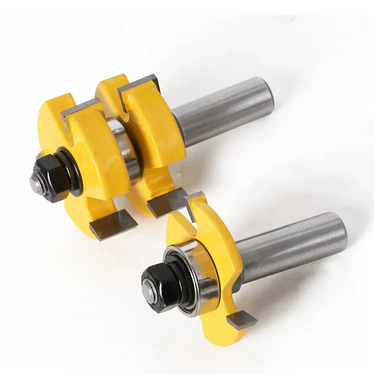 Premium 2 Piece Tenon Router Bit Cutter Set - 12.7mm Shank