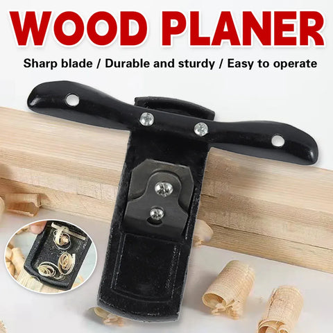 Premium Mini Cast Iron Woodworking Planer with Spare Blade