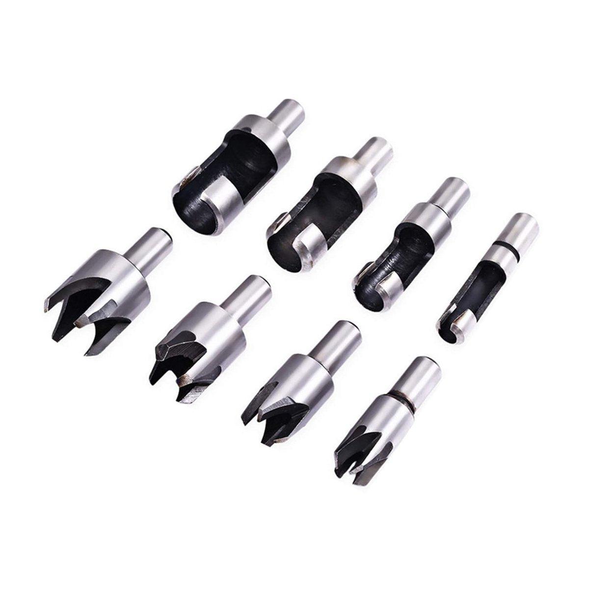 8 PCS Wood Plug Hole Cutter Set - Dowel Maker with Storage Box - SuperSaverAU - view 3