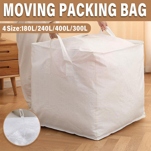 Large Capacity Moving Bag Packing Quilt Storage Luggage Clothing Organizer Tote - 400L - SuperSaverAU - view 1