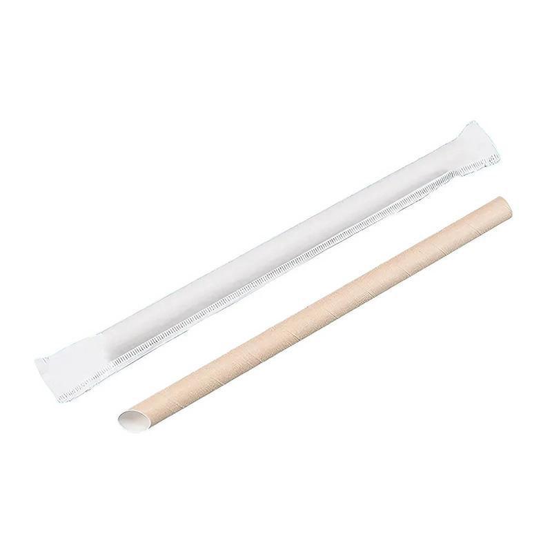 1000-2000pcs Colourful Paper Drinking Straws FOIL Metallic Party - Kraft-12*200mm 1000PCS - SuperSaverAU - view 5