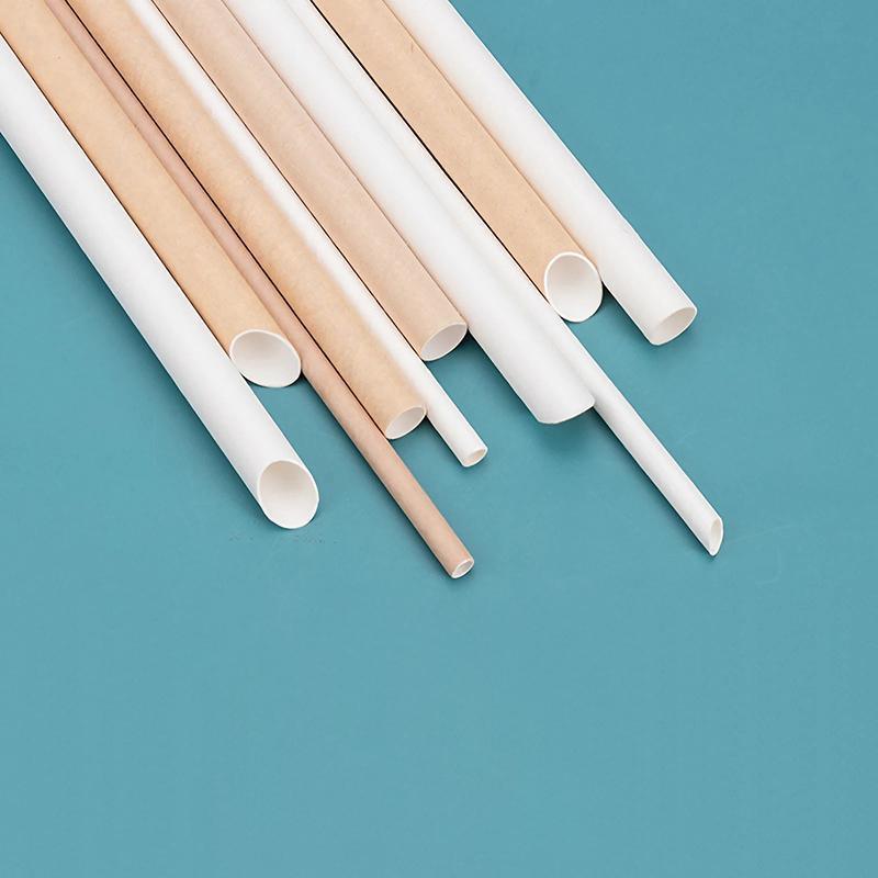 1000-2000pcs Colourful Paper Drinking Straws FOIL Metallic Party - White-6*190mm 2000PCS - SuperSaverAU - view 2
